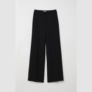 h&m hi-waisted wide-leg trouser🖤